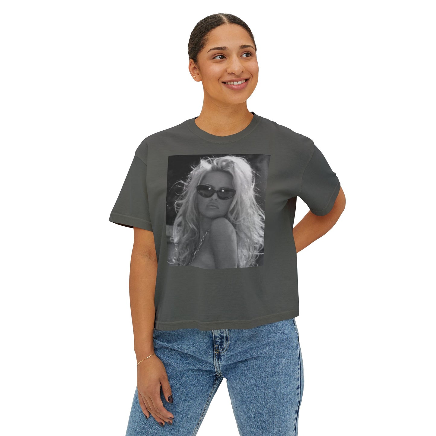 “Platinum Power” Women's Graphic Boxy Tee