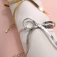 HERRINGBONE SNAKE CHAIN BOW BRACELET | 40B109