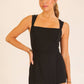 Square Neck Mini Romper Dress