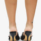 KIDMAN - Raffia Floral Heels, Rhinestone Embellishments