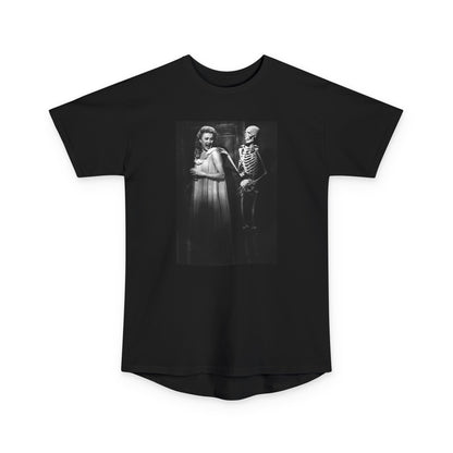 Silly Skeleton Graphic Tee | Unisex Long Body T-Shirt, Halloween Style, Casual Wear, Unique Gift, Trendy Fashion, Fall Collection