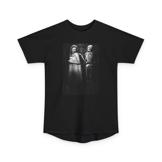 Silly Skeleton Graphic Tee | Unisex Long Body T-Shirt, Halloween Style, Casual Wear, Unique Gift, Trendy Fashion, Fall Collection
