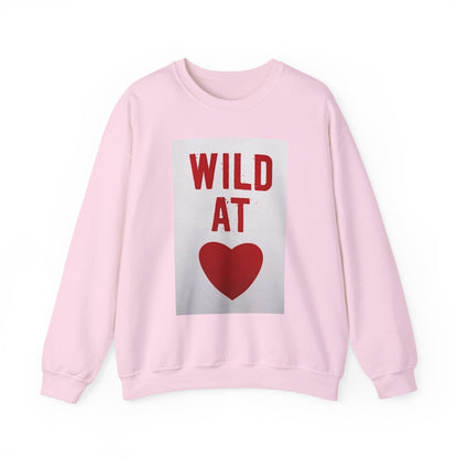 Wild At Heart Crewneck Sweatshirt — Graphic Sweatshirt, Valentine's Day Casual Pullover