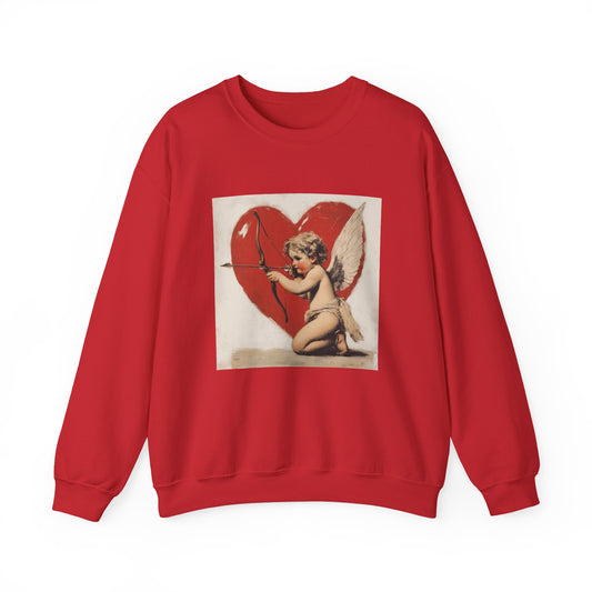 Cupid Vintage Heart Crewneck Sweatshirt