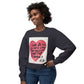 So Much Love! Crewneck Sweatshirt — Handpainted Heart “I Have So So So Much Love For You” Cute Valentine Gift