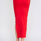 CHERRY BOMB SIDE SLIT MAXI SKIRT
