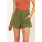 DZ24C377-D-ALL TIME FUN HIGH WAIST LINEN SHORTS