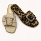 CONCEPT-32 BIG GOLDEN BUCKLE DESIGN SLIP-ON SANDAL