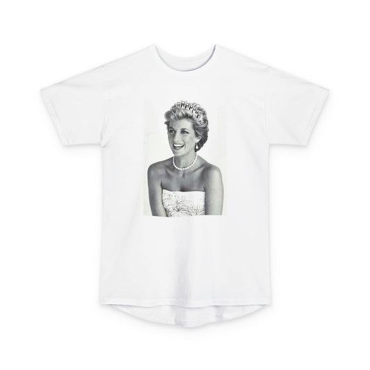 Vintage Princess Diana Graphic Urban Tee - Unisex Long Body T-Shirt