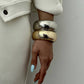 Hip-Hop Glossy Spring Cuff Bracelet for Womens_CWMM3080