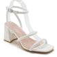 Trendy heeled sandal with strap H8-902