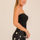 Smocked Twist Front Bandeau Top