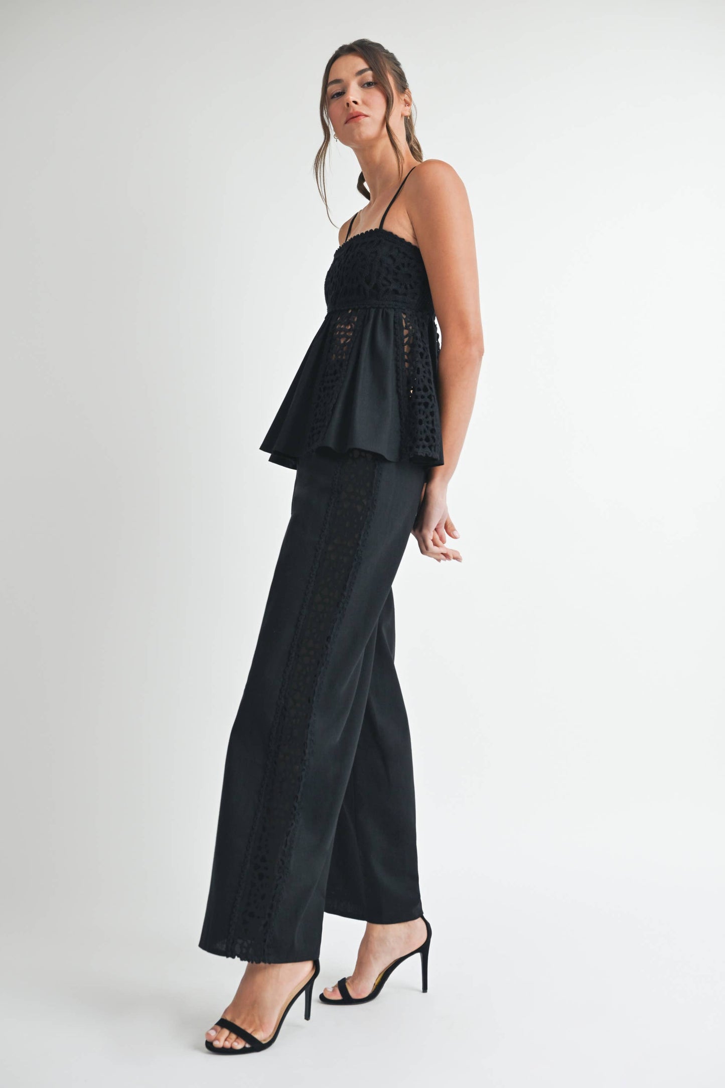 Crochet High Waist Pants