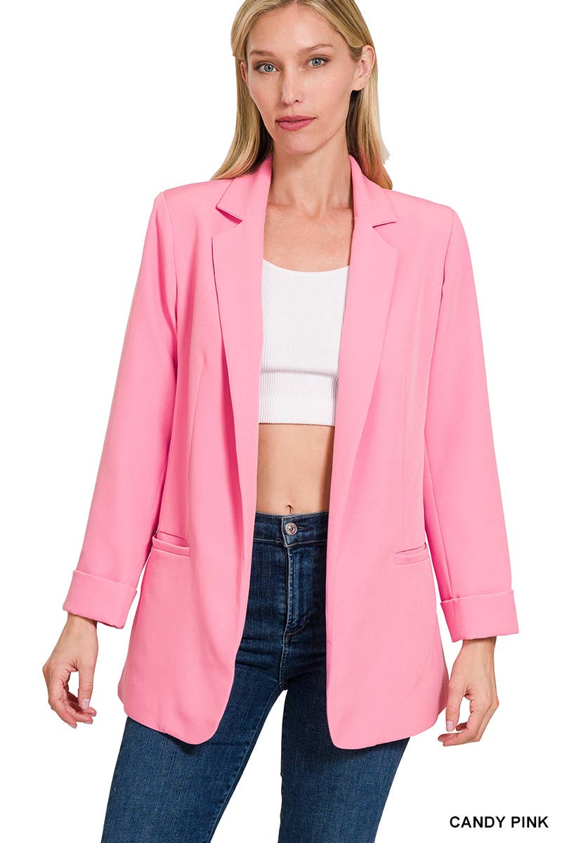 Lime Solid Classic Blazer