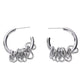 Simple C Circle Crossover Earrings DPJE46