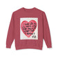 So Much Love! Crewneck Sweatshirt — Handpainted Heart “I Have So So So Much Love For You” Cute Valentine Gift