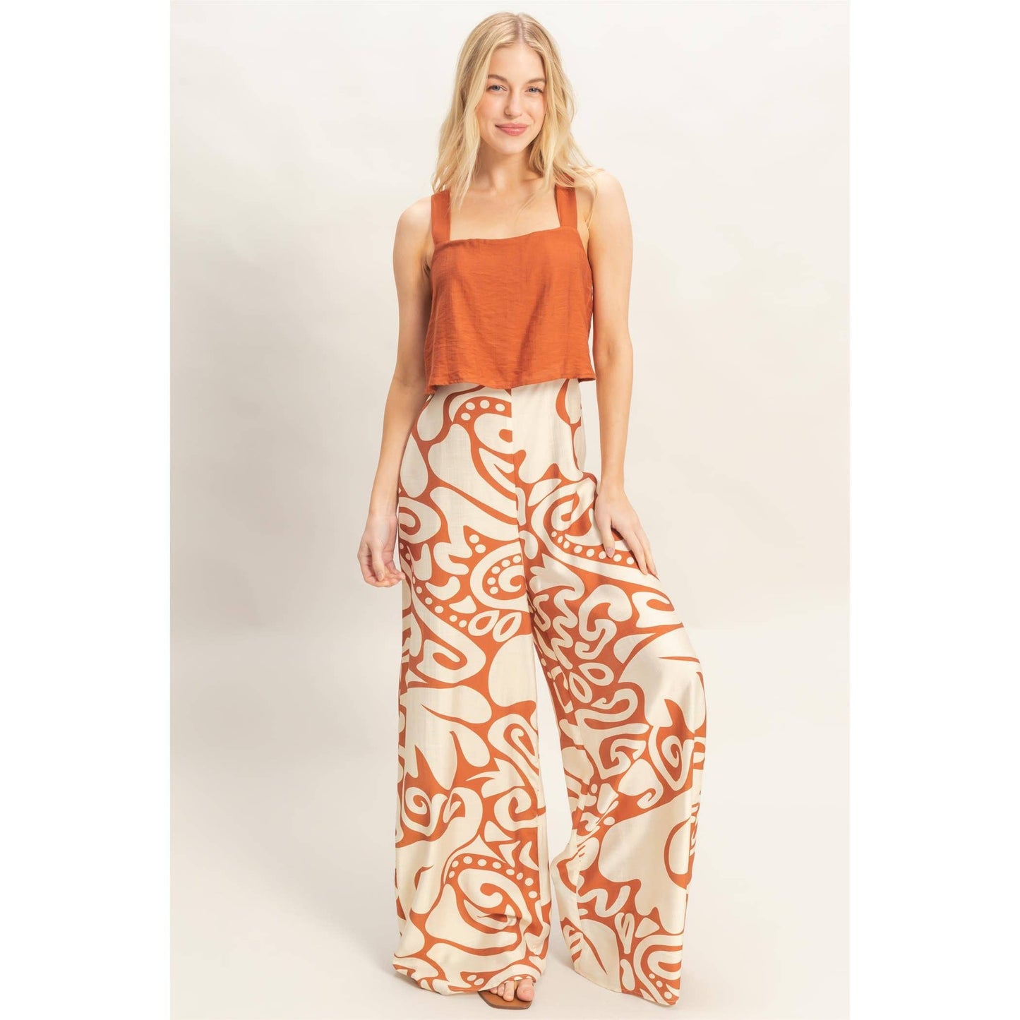 Strapless Print Jumpsuit