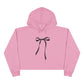 Cropped Hoodie - Feminine Bow Design for International Women's Day