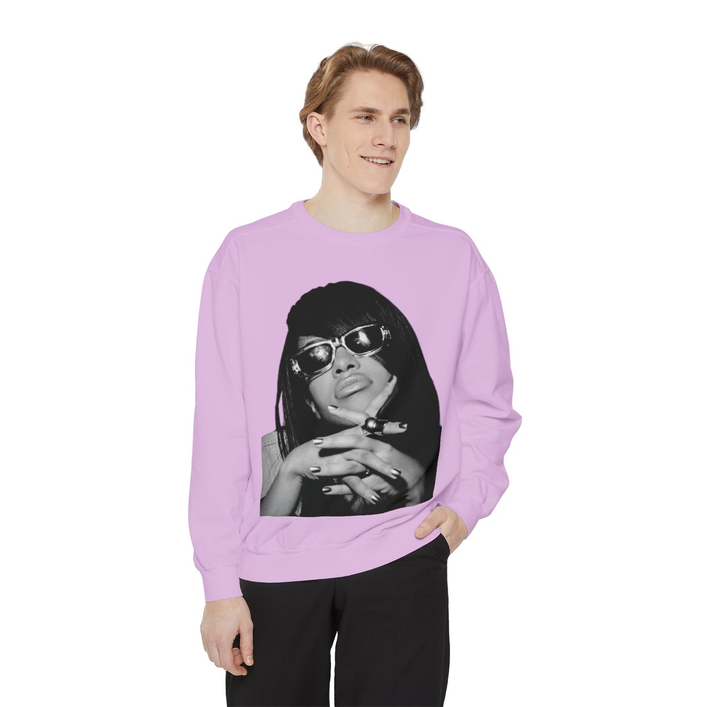 “Black Diamond” Graphic Unisex Garment-Dyed Sweatshirt