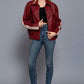 Long Sleeve Line Detail Faux Leather Jacket