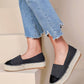 Trendy Bicolor Wedge Espadrille H8-925