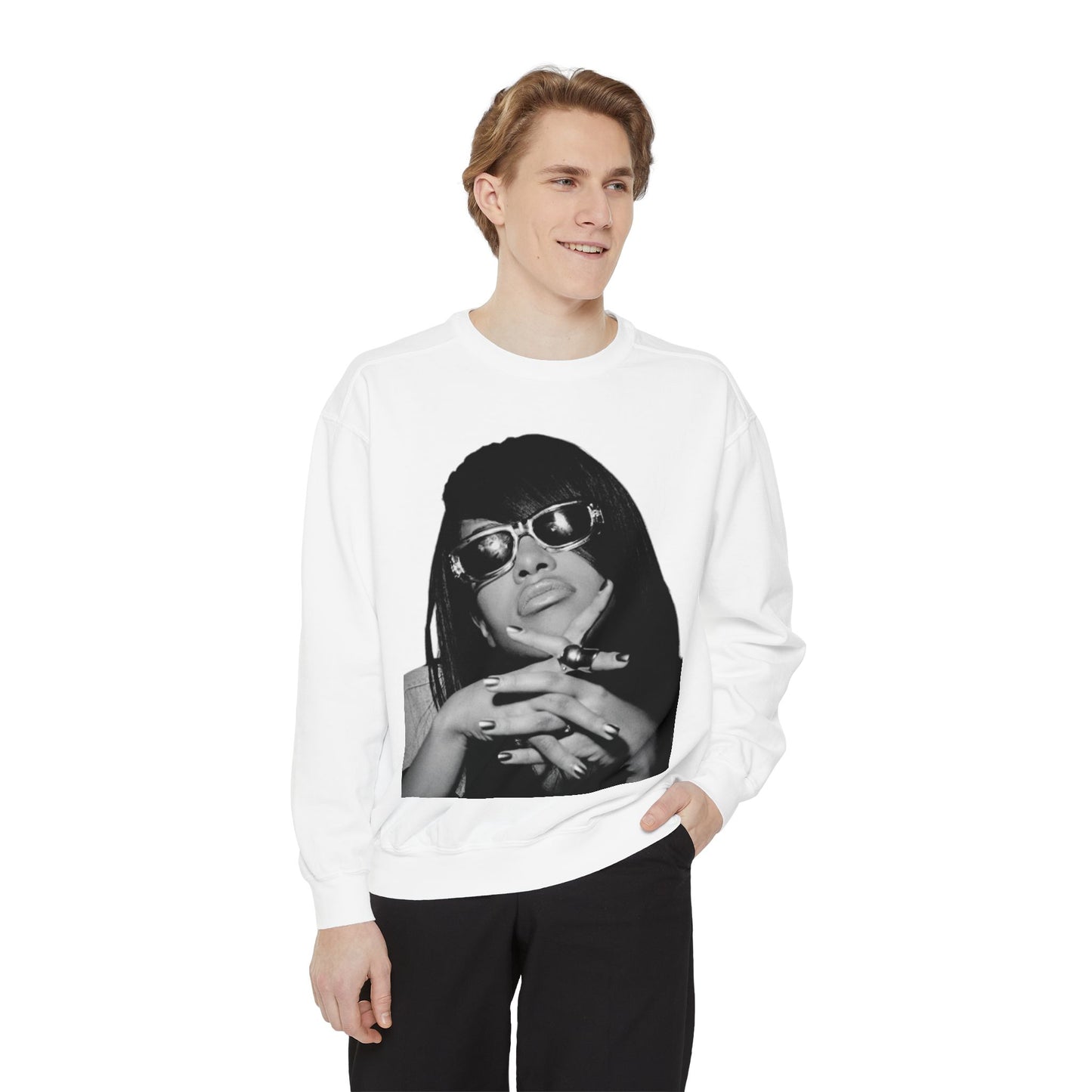 “Black Diamond” Graphic Unisex Garment-Dyed Sweatshirt