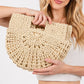 Braided Semi Circle Tote Bag