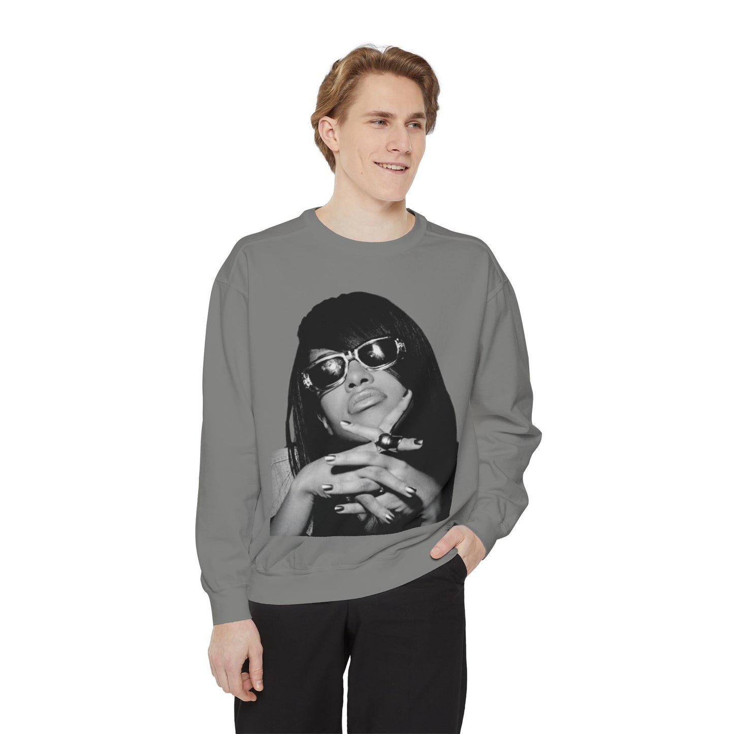 “Black Diamond” Graphic Unisex Garment-Dyed Sweatshirt