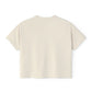 Heart Lock Boxy Tee — Vintage Red Padlock Graphic Women's Crop Top