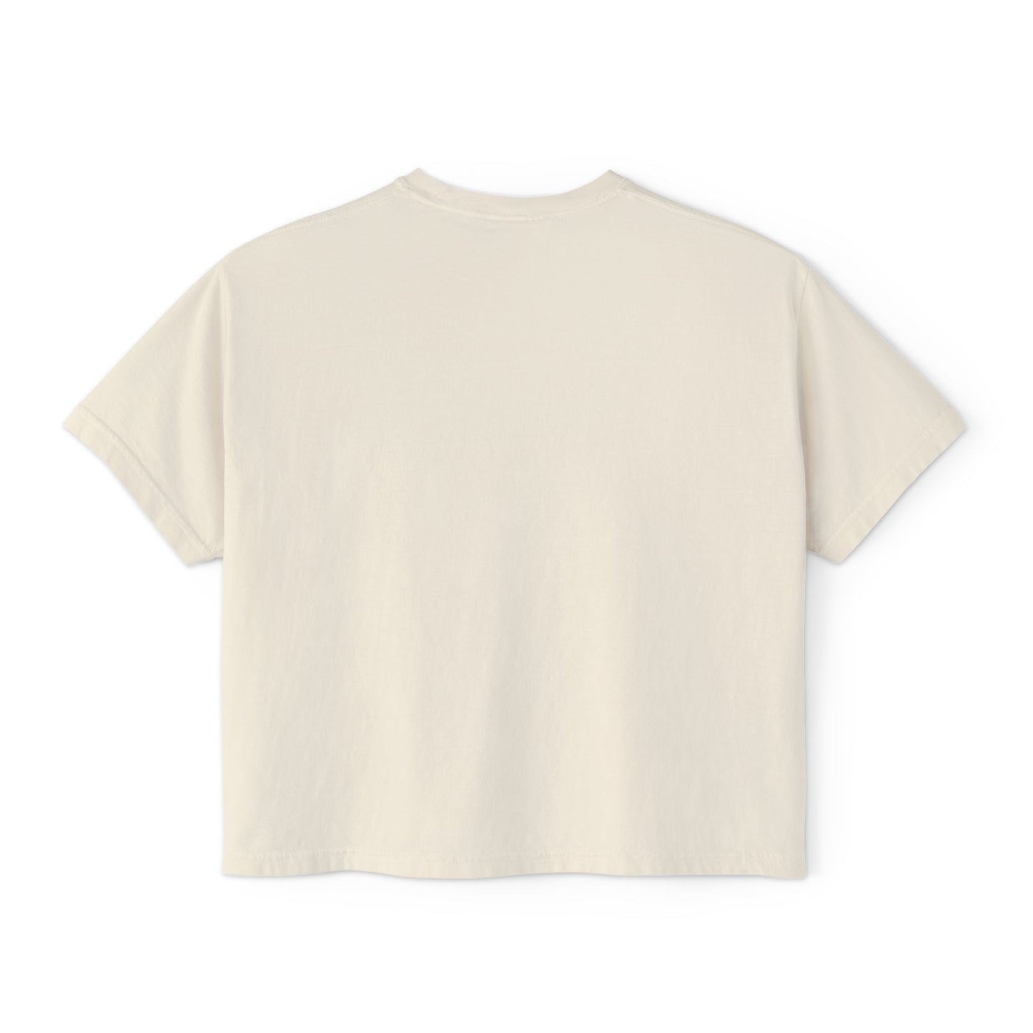 Heart Lock Boxy Tee — Vintage Red Padlock Graphic Women's Crop Top