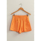 DZ24C377-D-ALL TIME FUN HIGH WAIST LINEN SHORTS