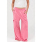 Mineral Wash Wide Leg Cargo Pants