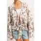 Floral Tie-Front Kimono