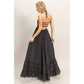 Smocked Halter Maxi Dress