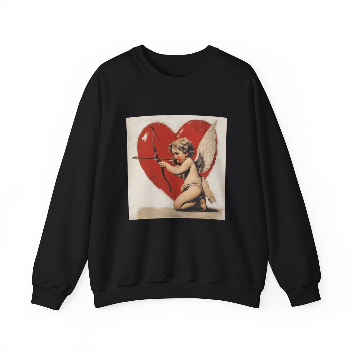 Cupid Vintage Heart Crewneck Sweatshirt