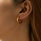 Simple Cool Circle Endless Hoop Earrings