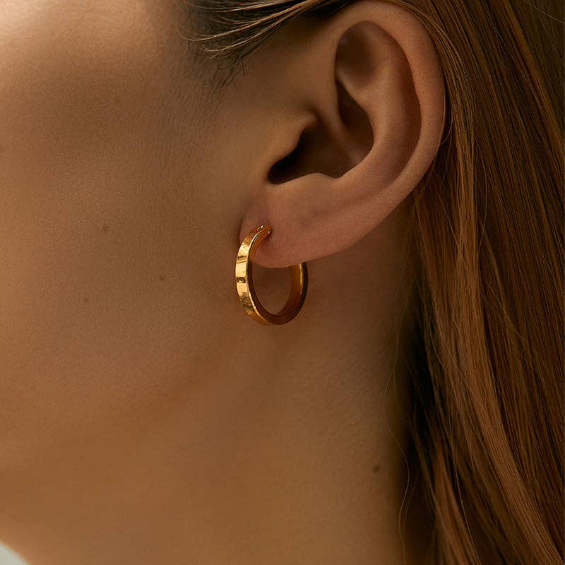 Simple Cool Circle Endless Hoop Earrings