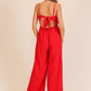 Airflow Tie-Back Wide Leg Jumpsuit