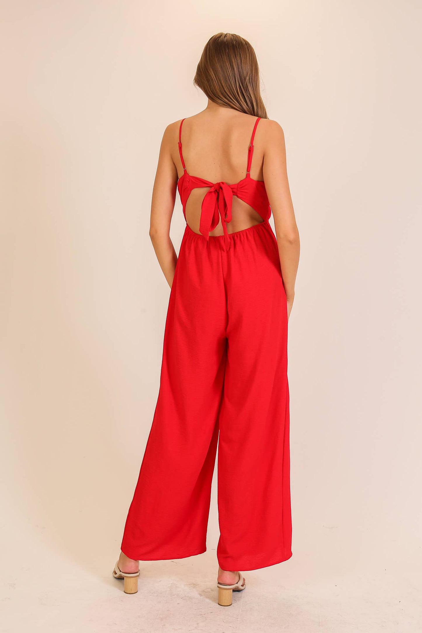 Airflow Tie-Back Wide Leg Jumpsuit