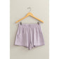 DZ24C377-D-ALL TIME FUN HIGH WAIST LINEN SHORTS