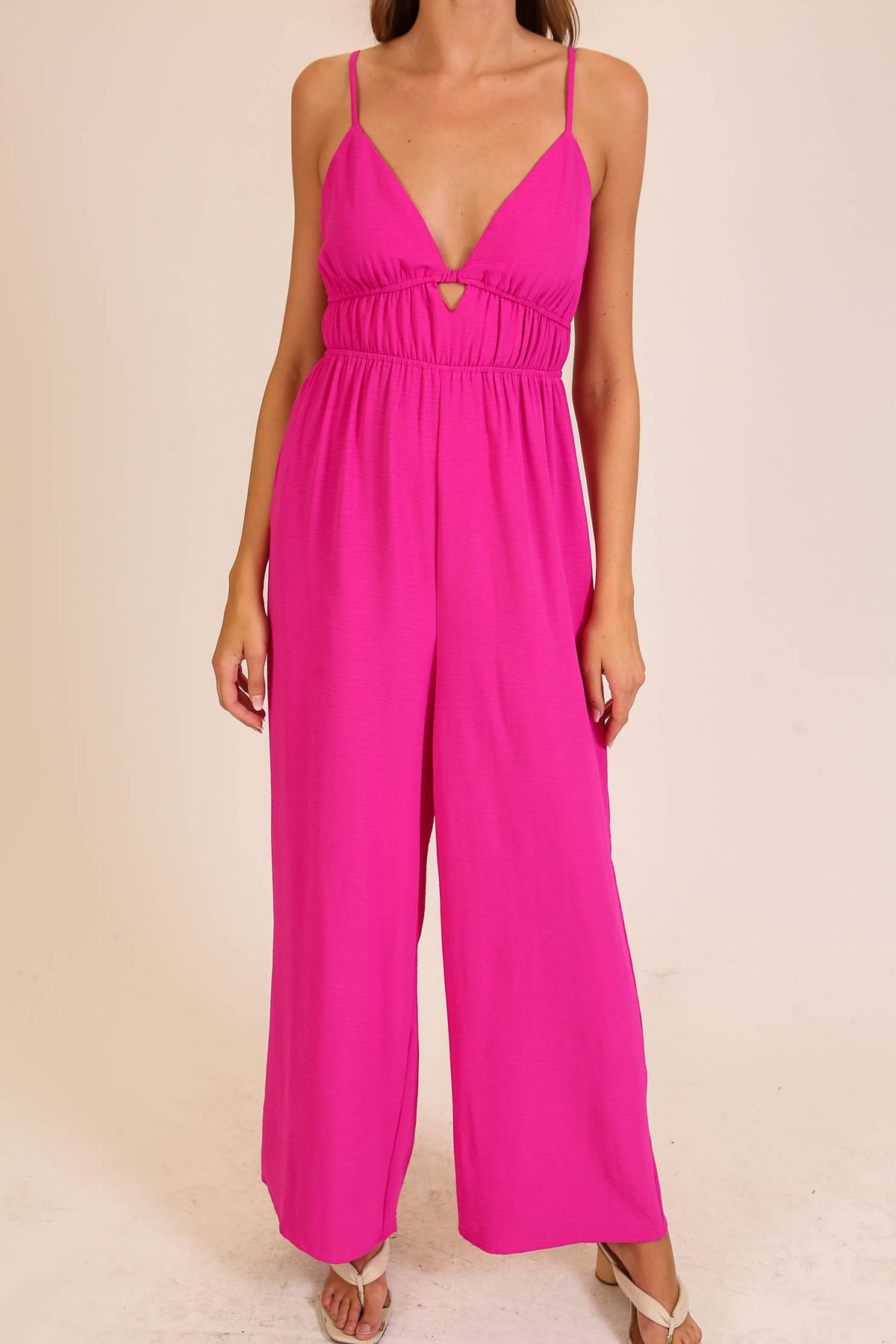 Airflow Tie-Back Wide Leg Jumpsuit