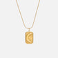 18K STAINLESS STEEL TARNISH FREE MOON NECKLACE | 40NK9446