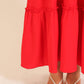 Strapless boho smocked top airflow maxi dress