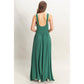 HF25C959-Knotted Bust Sleeveless Jersey Jumpsuit