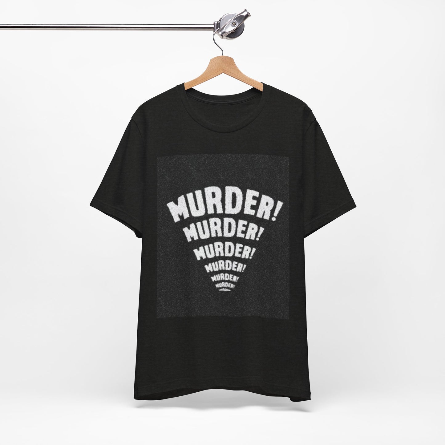 Murder! Unisex Jersey Tee - Bold Graphic T-Shirt for Comic Book Lovers, Festival Outfit, Edgy Gift, Halloween Style, Statement Shirt