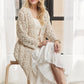 CESW3831- LONG SLEEVES CROCHET ELASTIC CARDIGAN
