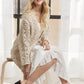 CESW3831- LONG SLEEVES CROCHET ELASTIC CARDIGAN