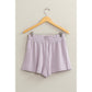 DZ24C377-D-ALL TIME FUN HIGH WAIST LINEN SHORTS