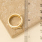 Gold Dipped Linked Studded Band Rings