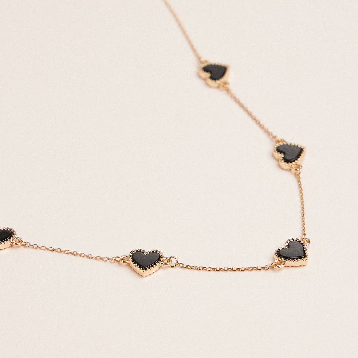 Black Hearts Necklace